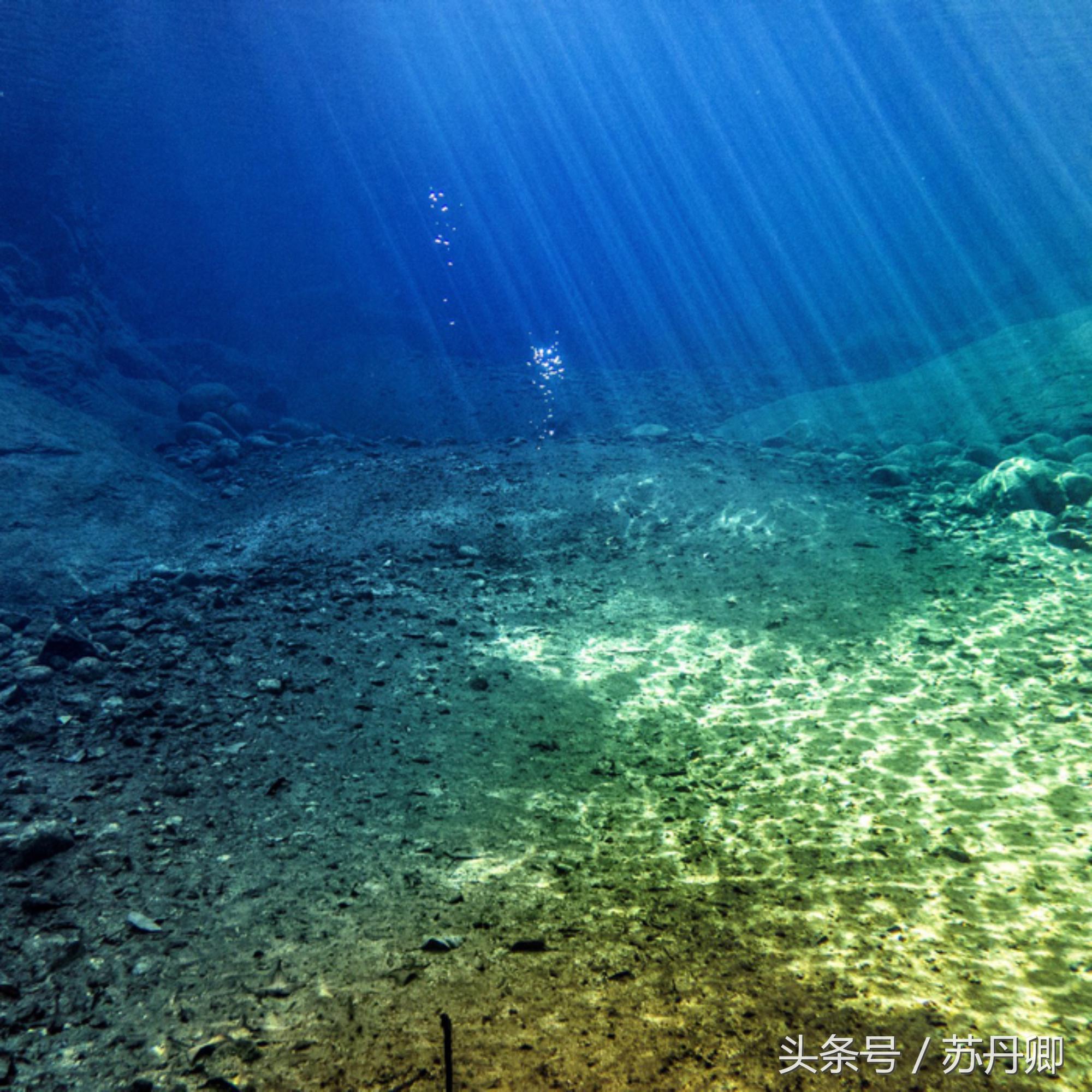 在水下洞穴探险,森林海自由潜水