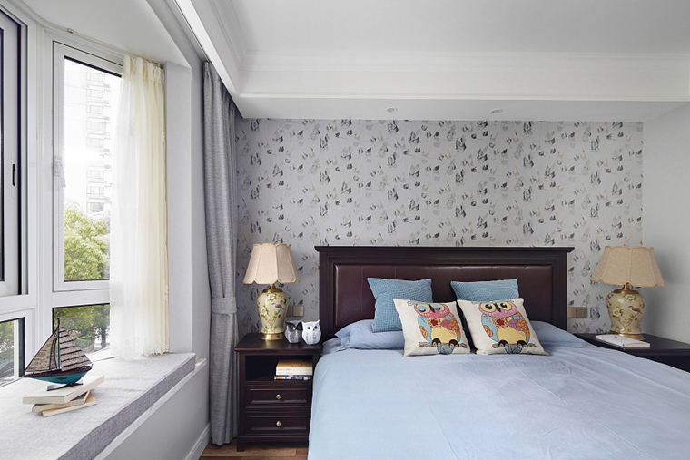 140平美式现代轻奢风,现代风格小户型三房