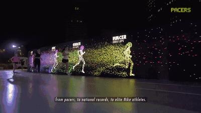 nike和led跑道,nike又一款破碎感的鞋