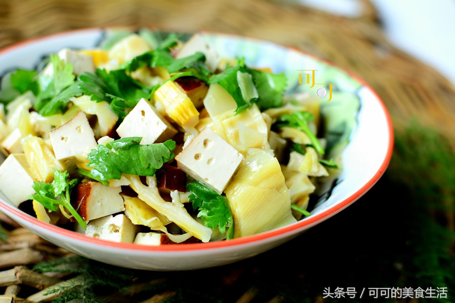 羊尾笋干拌香干:一道清爽凉拌菜,高纤维补钙,瘦身没商量