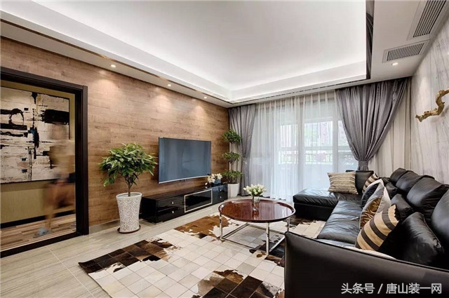 装修设计图现代简约唐山,唐山现代风格装修实景案例