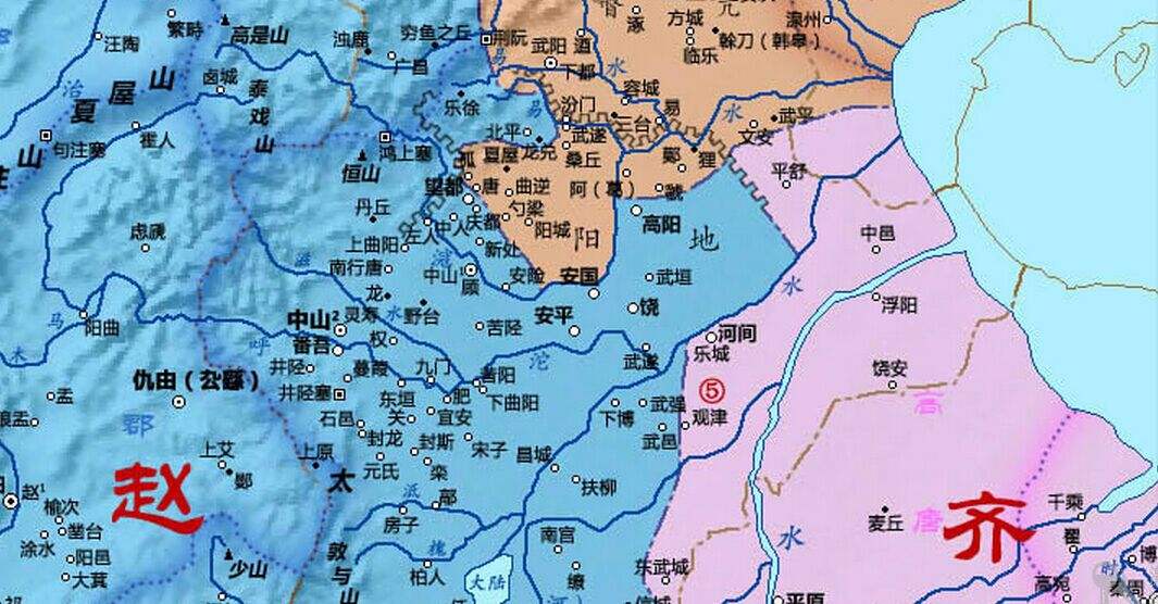 战国七雄在中国的分布图,战国七雄地图是现在哪个省