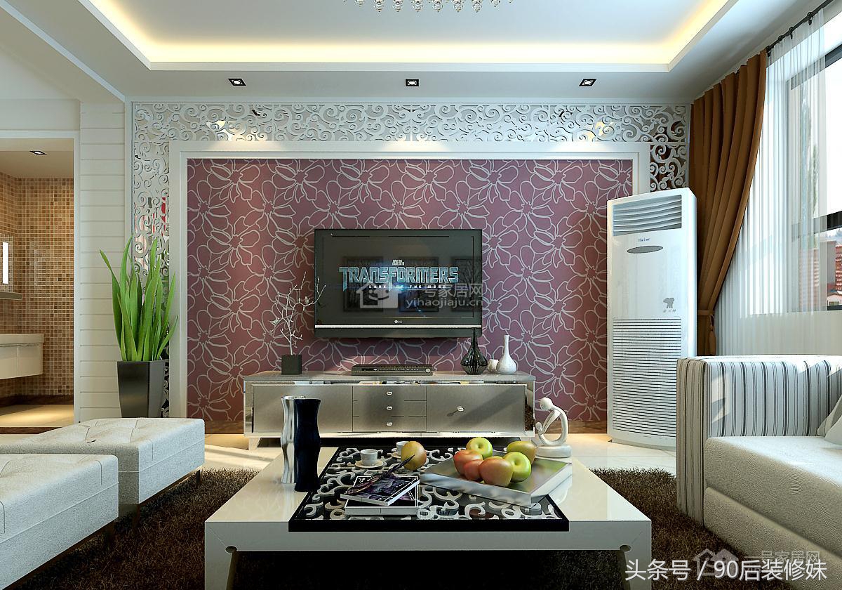 昆明兴港珑湾现代简约128平米三房二厅二卫清新装修效果图