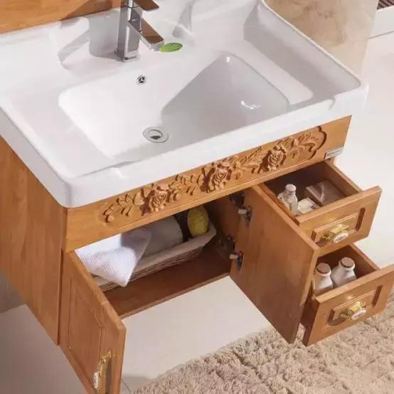 欧式风格浴室柜效果图,欧式整体浴柜