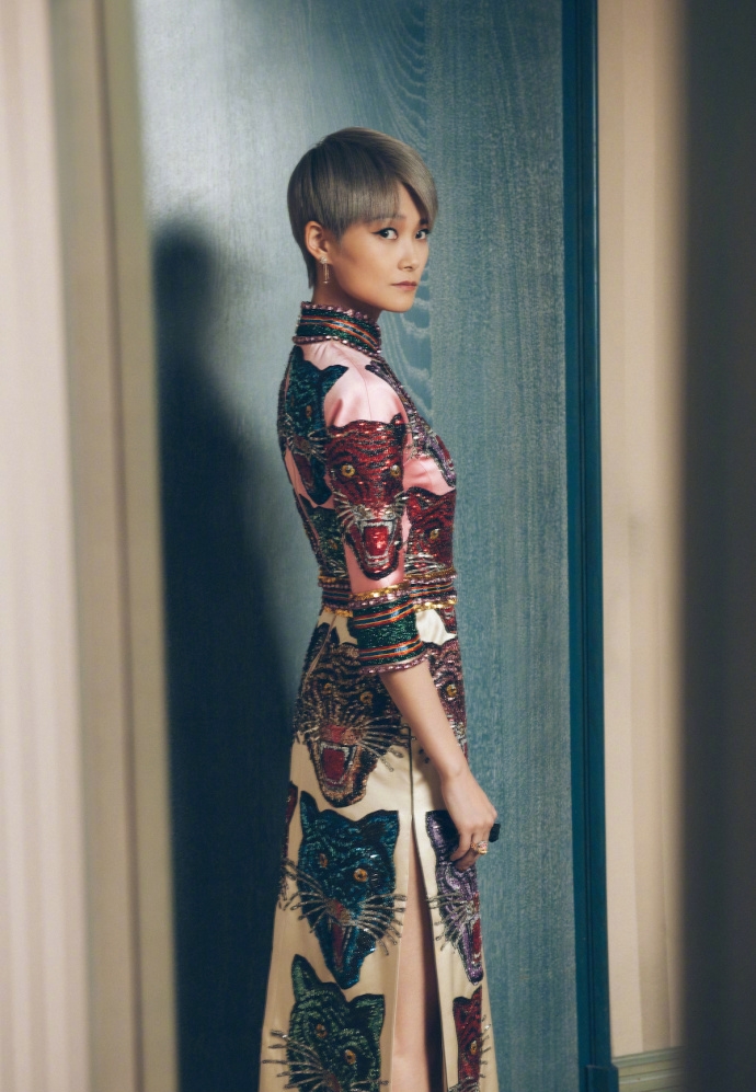 李宇春戛纳红毯秀被评为最佳着装,李宇春stop表演