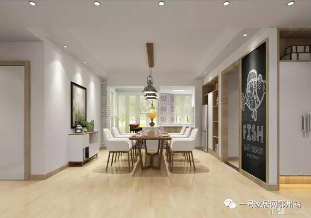 鄂州一号家居网驰恒之城北欧127平米三房二厅二卫装修案例