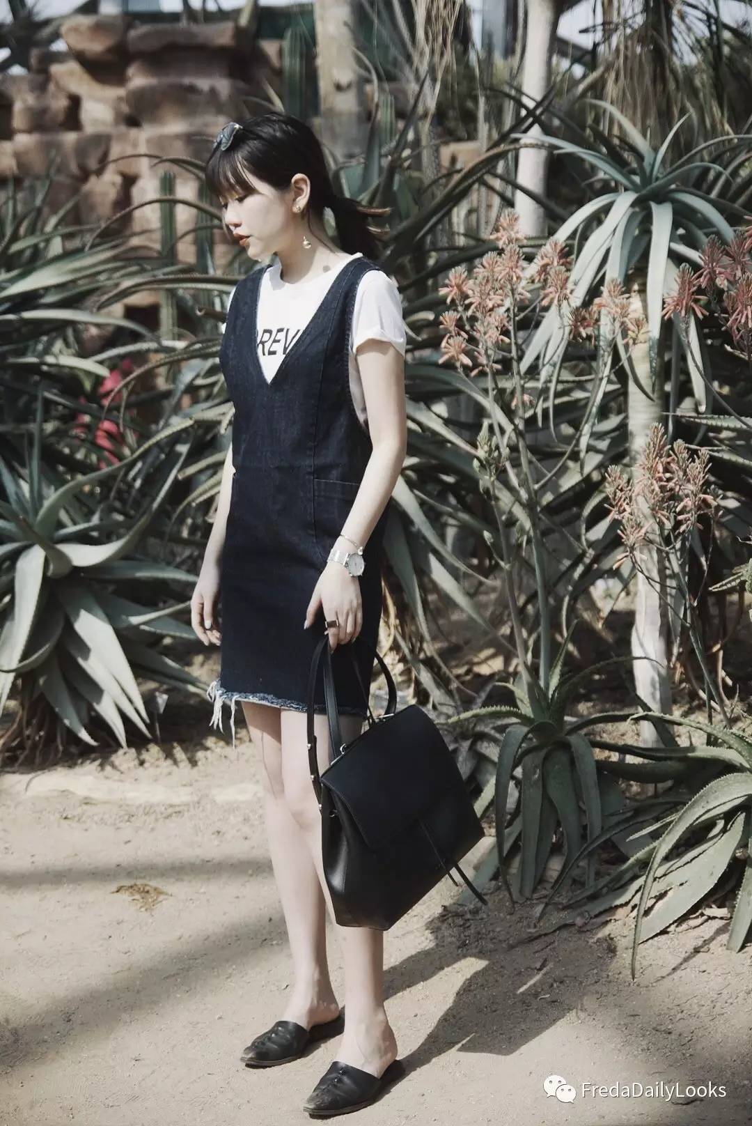 freda穿搭初秋最爱的五套搭配,不同的白tee如何搭配可以更出彩