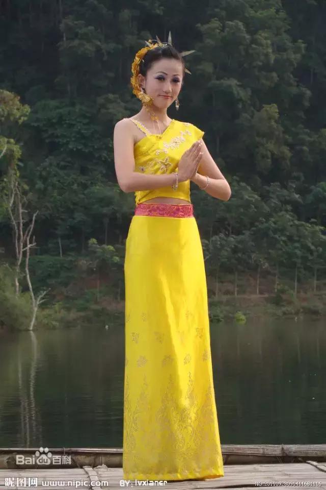 少数民族服饰傣族舞蹈,少数民族服装傣族