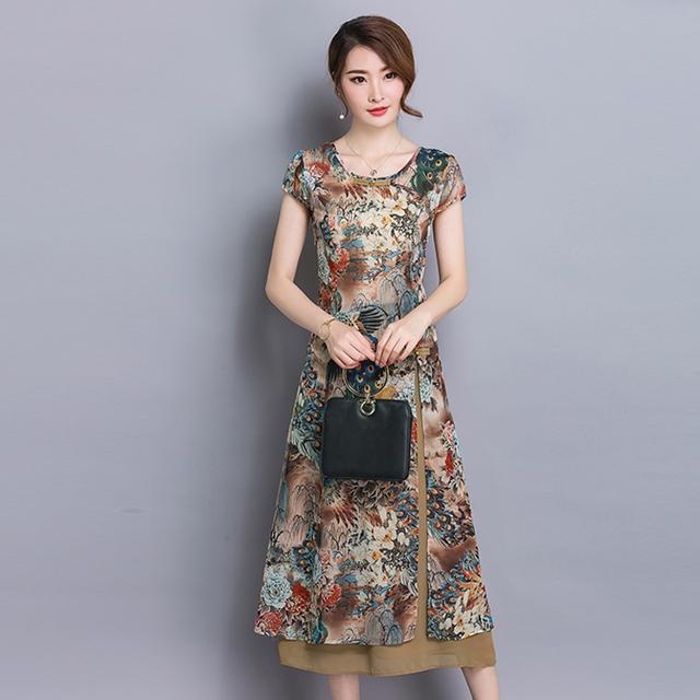 雪纺连衣裙减龄显瘦洋气三十岁,雪纺连衣裙中长款气质高级感