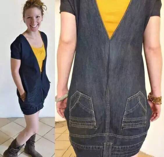 旧牛仔裤改造双肩包大全,旧牛仔裤改造手工制作大全