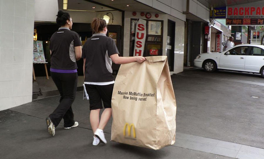 外卖袋子收纳神器,结实耐用外卖食品袋收纳小妙招