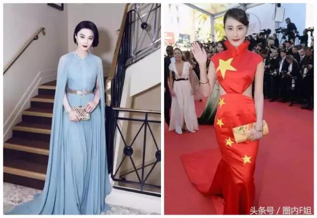 穿*旗国**，扮鸡精，没有范冰冰镇场的戛纳红毯今年来了多少妖魔鬼怪