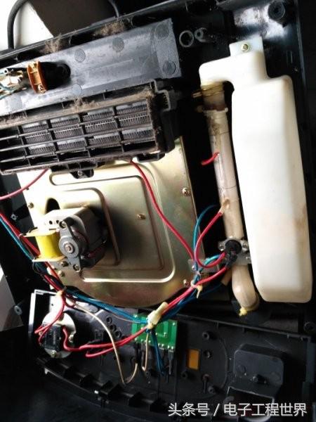 电暖风机拆解视频教程,500瓦以下的暖风机拆解