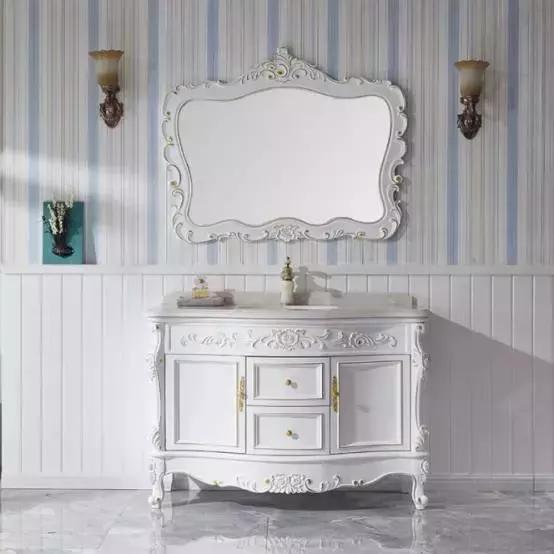 欧式风格浴室柜效果图,欧式整体浴柜