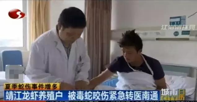 一男子被蝮蛇咬伤,一男子被剧毒蛇咬伤却没事