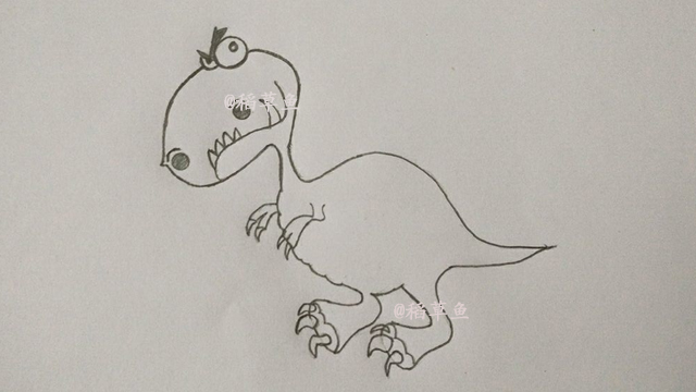 三年级恐龙简笔画带颜色带背景的,南方巨兽龙恐龙简笔画图片大全