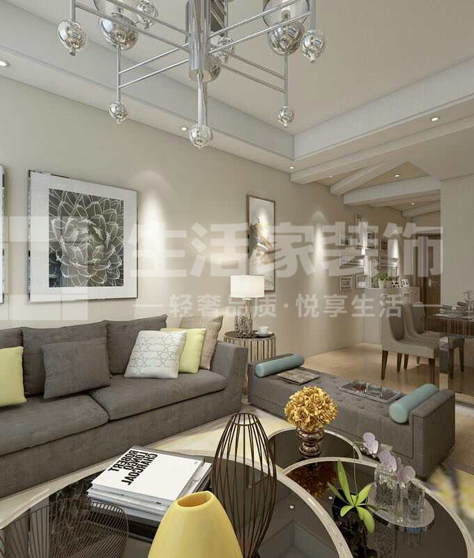 博欣盛世装修实景图,昆明博欣盛世120平