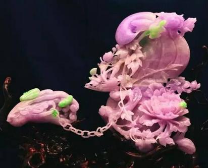 粉色紫罗兰翡翠,女人喜爱的珠宝