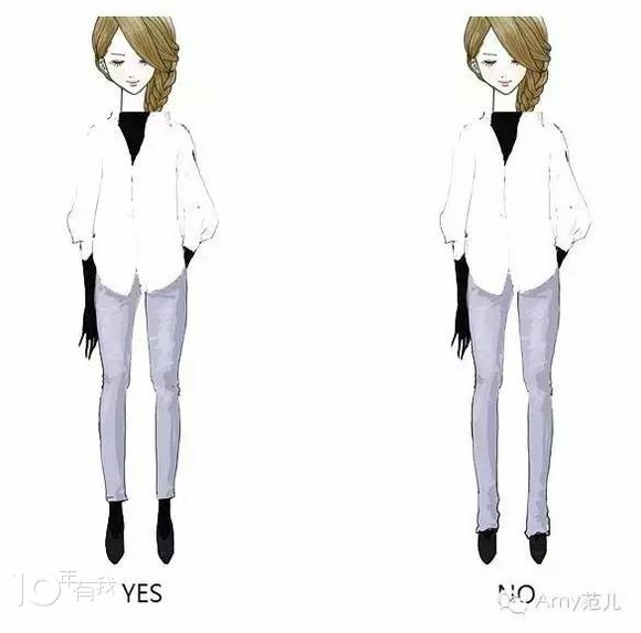 终于把“身长腿短”给破了，高腰和裤长是最好的解药!