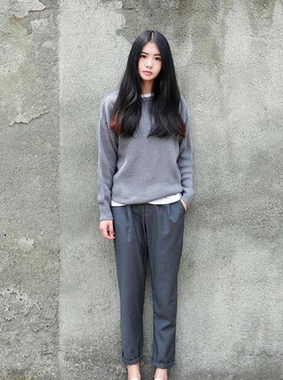 长款外穿毛衣新款慵懒风 (法式复古风女装毛衣)