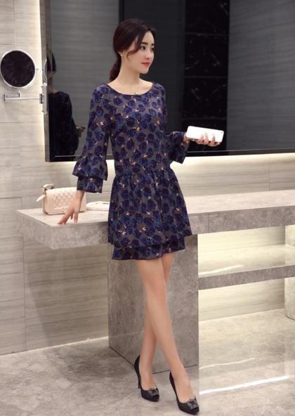 优雅气质高端的连衣裙雪纺,春秋雪纺连衣裙气质高级感轻奢