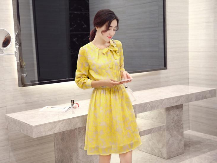 优雅气质高端的连衣裙雪纺,春秋雪纺连衣裙气质高级感轻奢