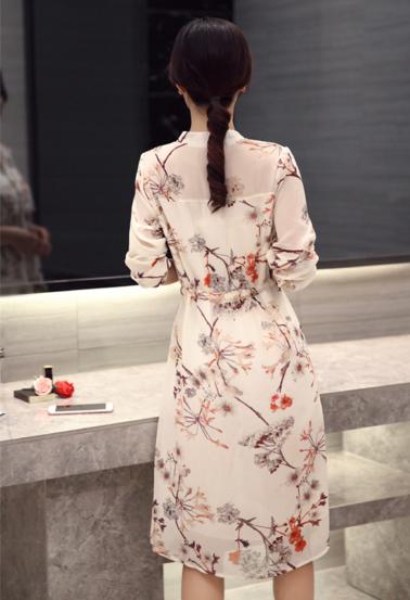 优雅气质高端的连衣裙雪纺,春秋雪纺连衣裙气质高级感轻奢