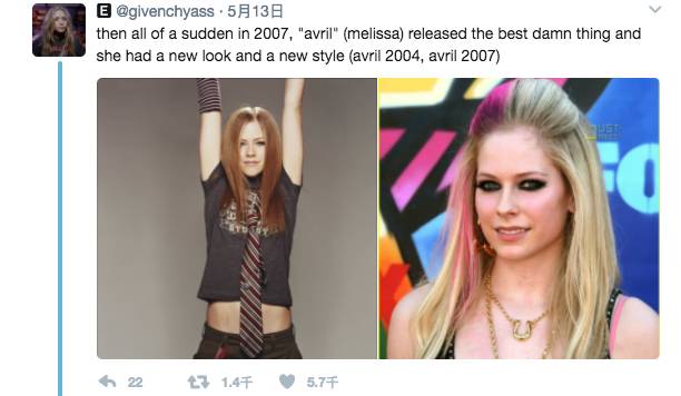 艾薇儿已经不是原来的艾薇儿了 (艾薇儿与现在艾薇儿对比)