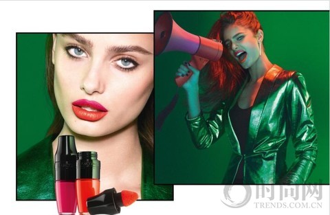 兰蔻染唇液,黄皮试色兰蔻摇摇染唇液哑光