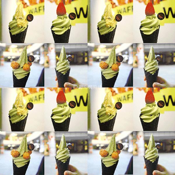 北海道抹茶甜筒,抹茶冰淇淋松饼好吃到哭泣