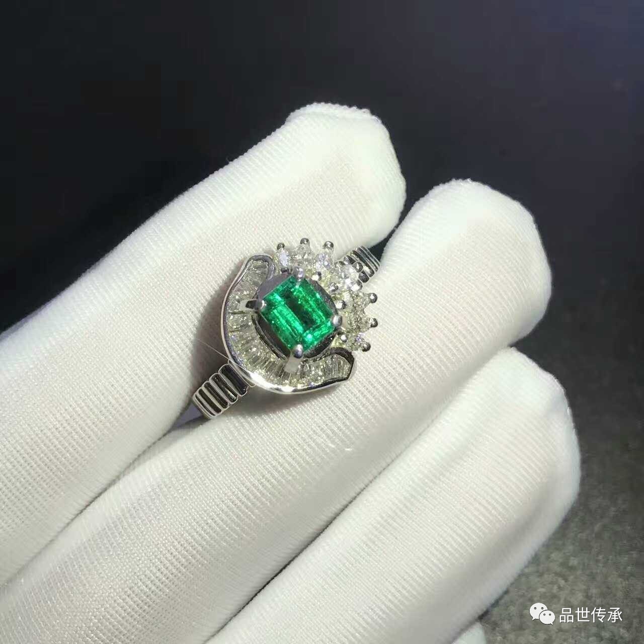 祖母绿戒指女款,祖母绿戒指