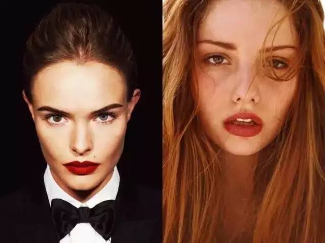 一款很适合约会时候涂的口红,当女生在涂口红