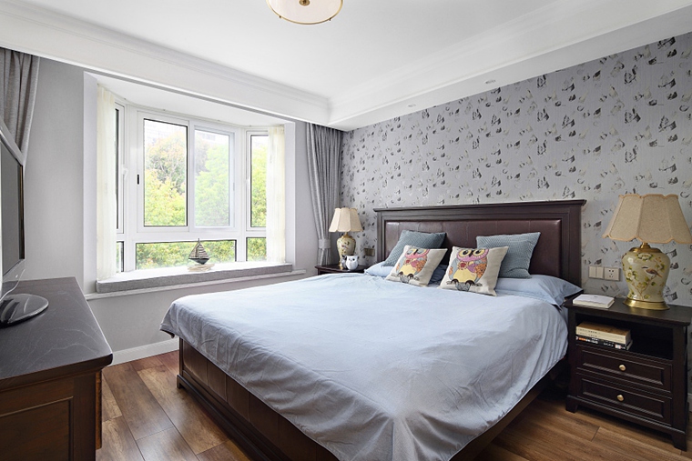 140平美式现代轻奢风,现代风格小户型三房