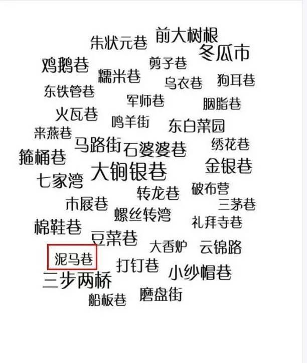 泥马巷,摸乳巷,校门口……都是些神马路!