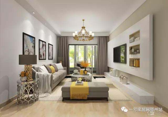 鄂州一号家居网驰恒之城北欧127平米三房二厅二卫装修案例