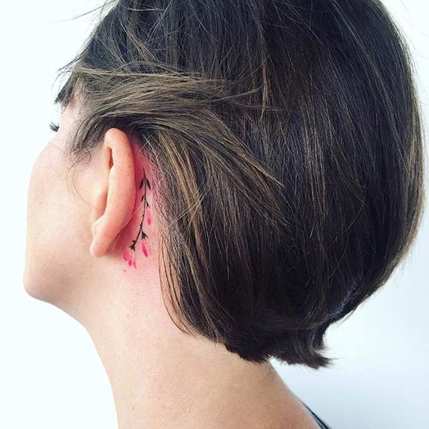 27款美到让人窒息的水彩花纹身！