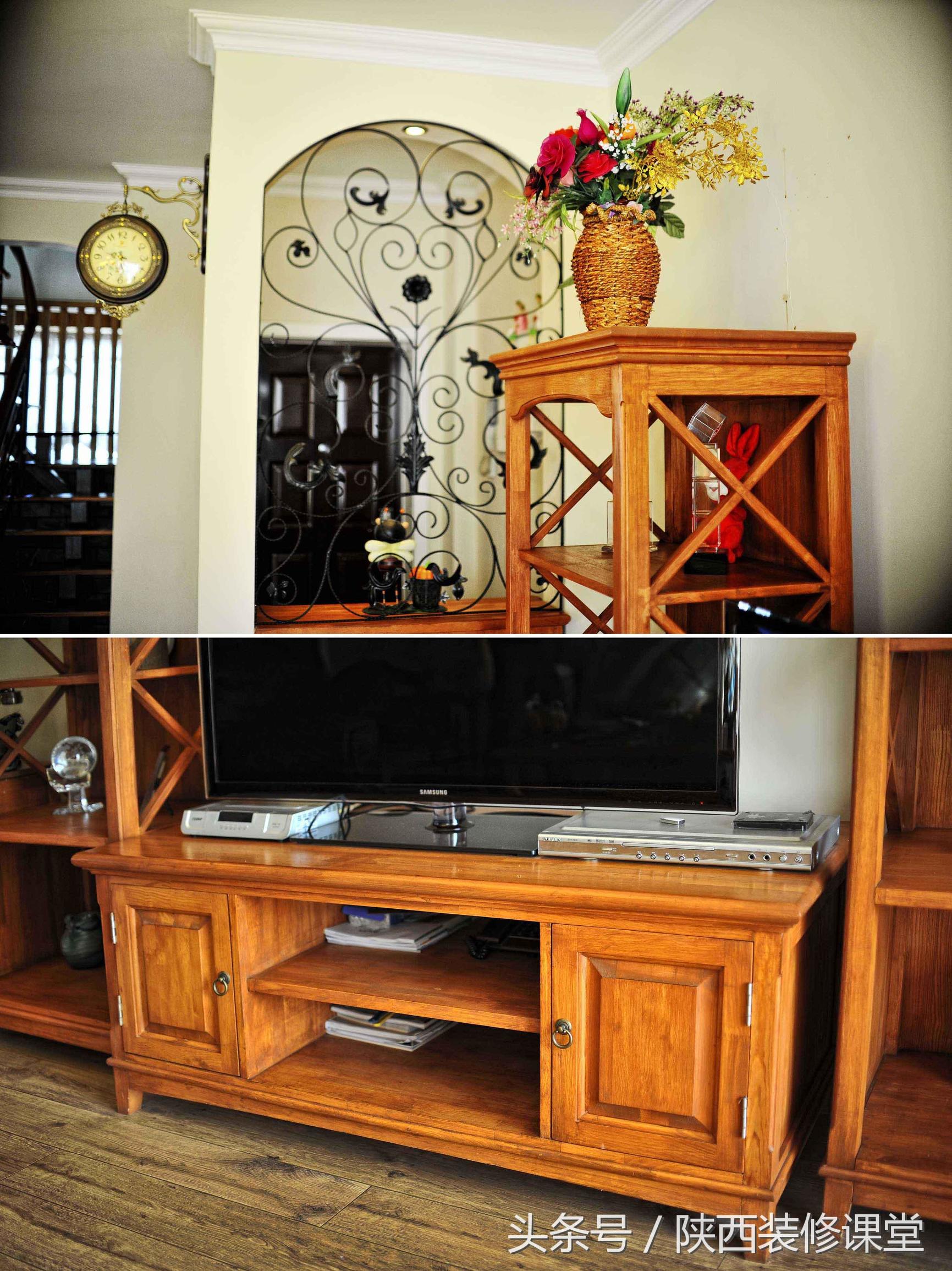 168平美式乡村复式住宅，全手工家具