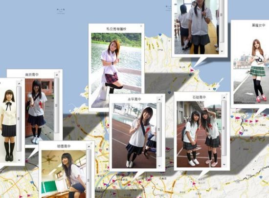 台湾高中生制服地图,台湾女生制服排行榜