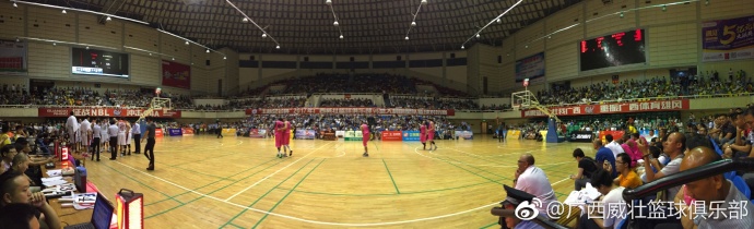 NBL广西威壮对战意大利明星队双外援首次亮相