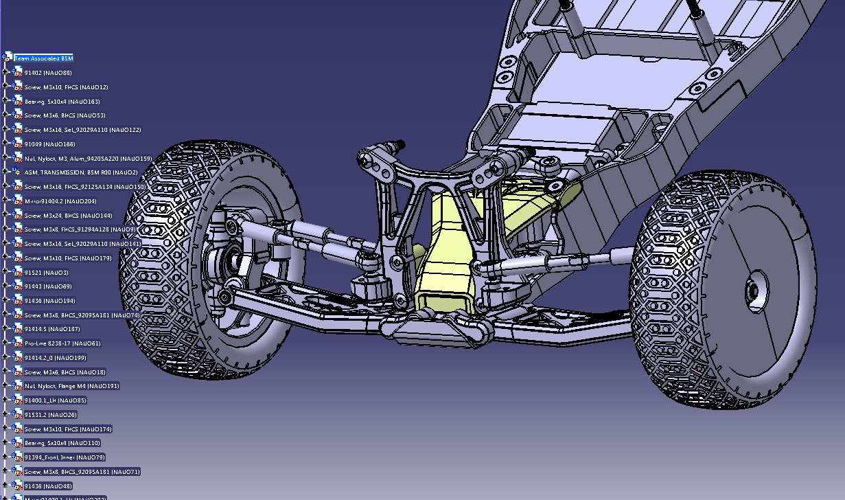 遥控车3d模型图 (associated遥控模型车)