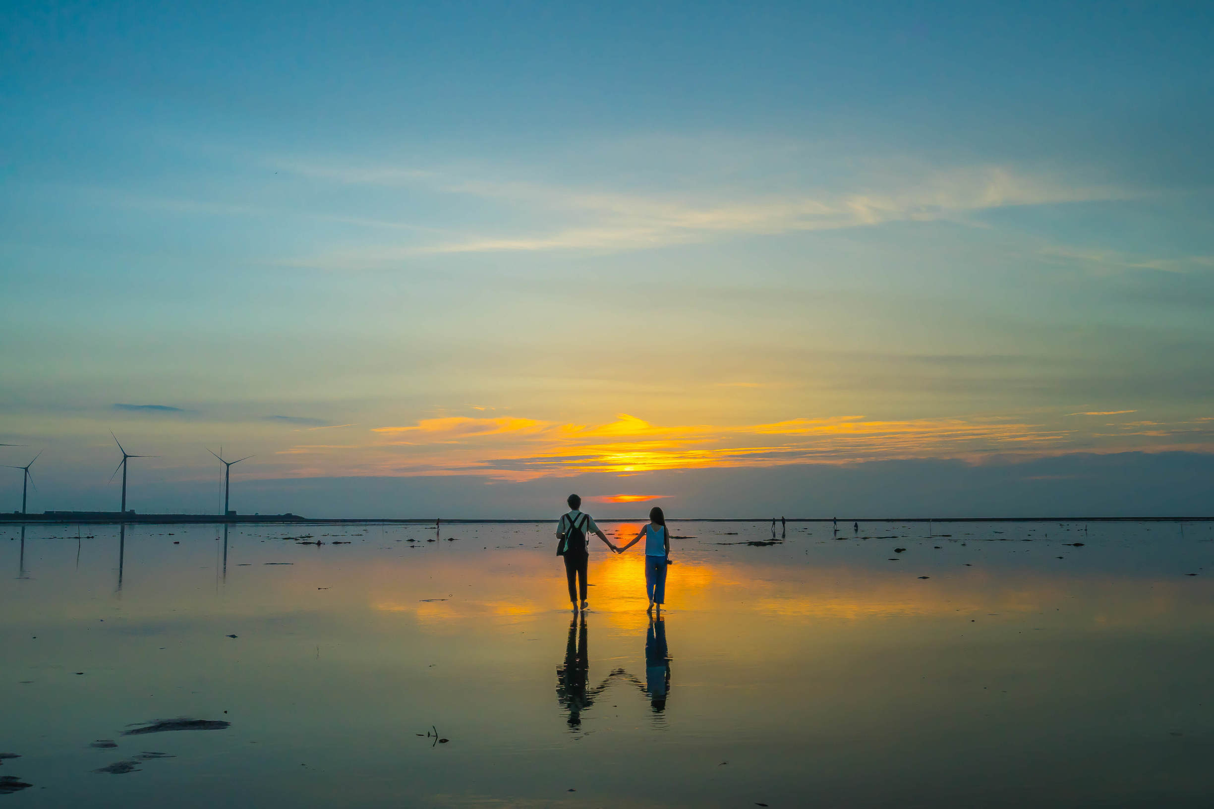 天空之镜高原之蓝视频,台湾湿地公园推荐
