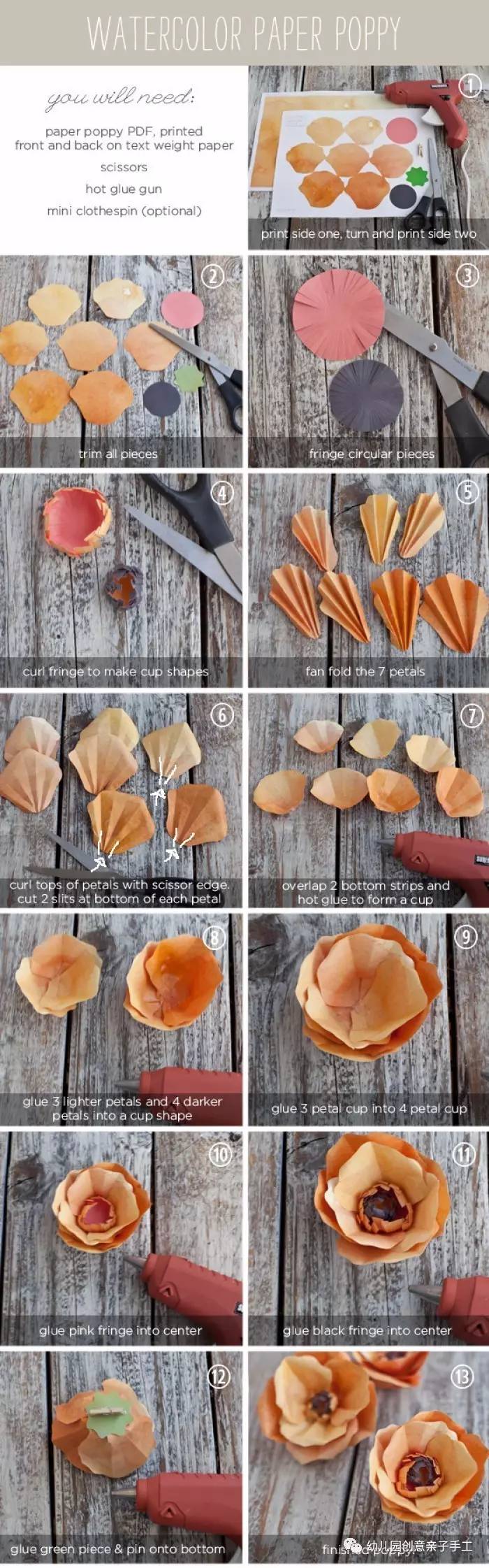 幼儿园最新卡纸手工花,幼儿园手工作品简单又好看卡纸花