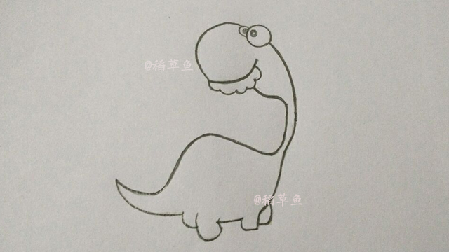 三年级恐龙简笔画带颜色带背景的,南方巨兽龙恐龙简笔画图片大全