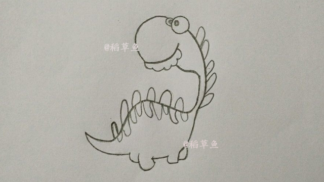 三年级恐龙简笔画带颜色带背景的,南方巨兽龙恐龙简笔画图片大全