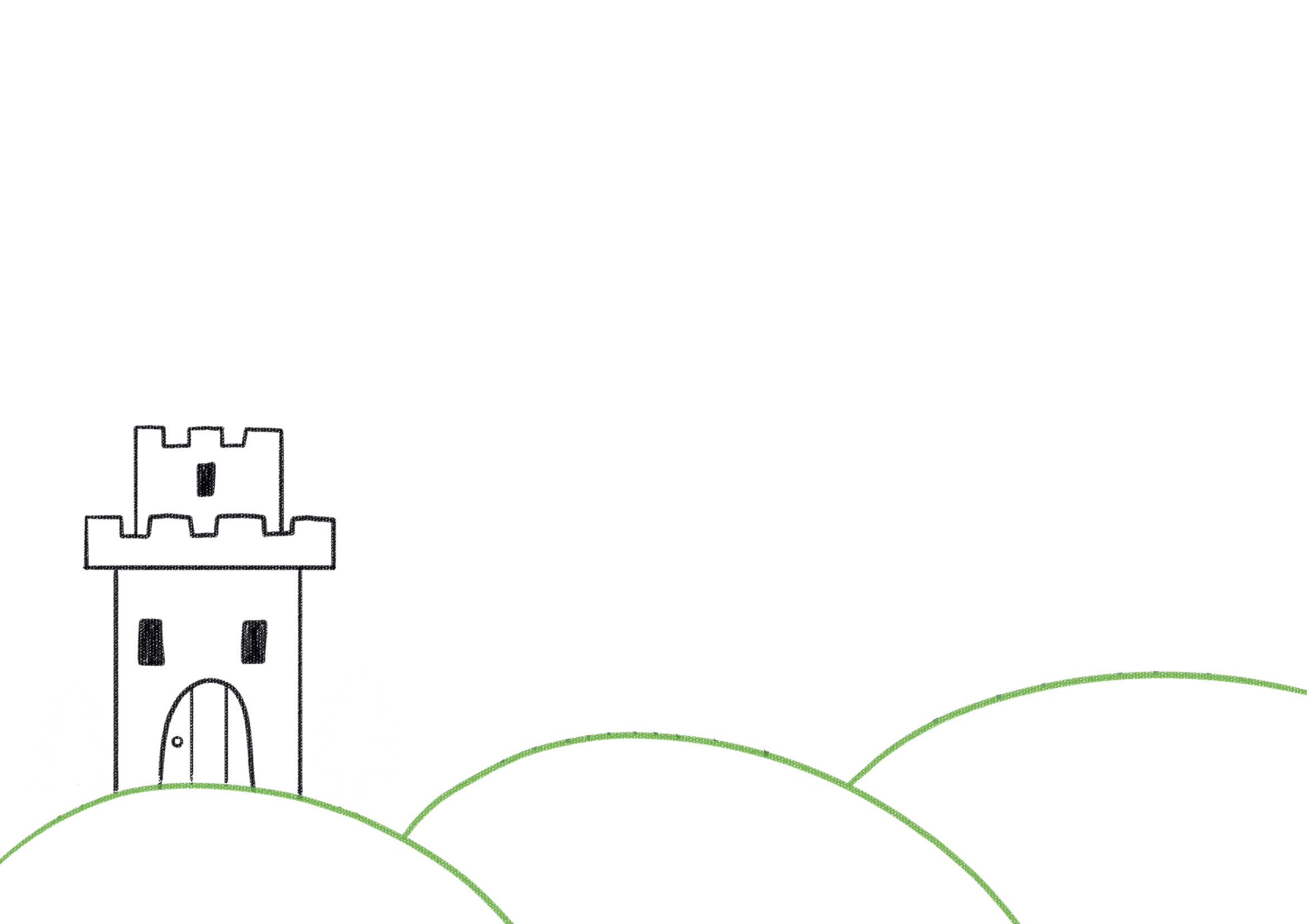 怎么才能画出超级漂亮的城堡,儿童怎么画简单的城堡