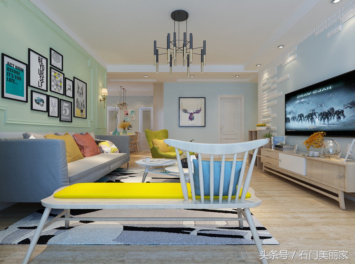 天海誉天下两室装修,天海誉天下二室户型