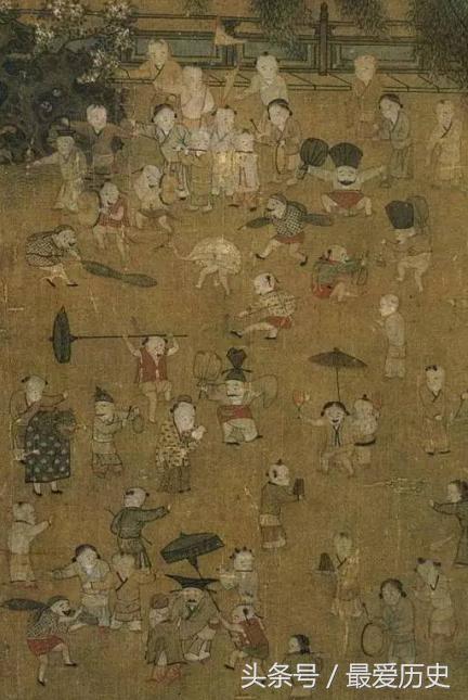 宋朝小朋友,宋代小孩玩游戏