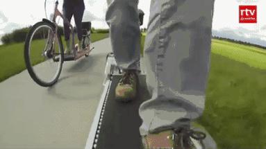 荷兰人骑脚踏车,荷兰发明的行走自行车