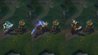 LOL锐雯三大皮肤评测，天使之刃QA竟是最强