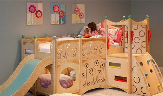 带滑梯的儿童床风格,带滑梯的儿童床推荐